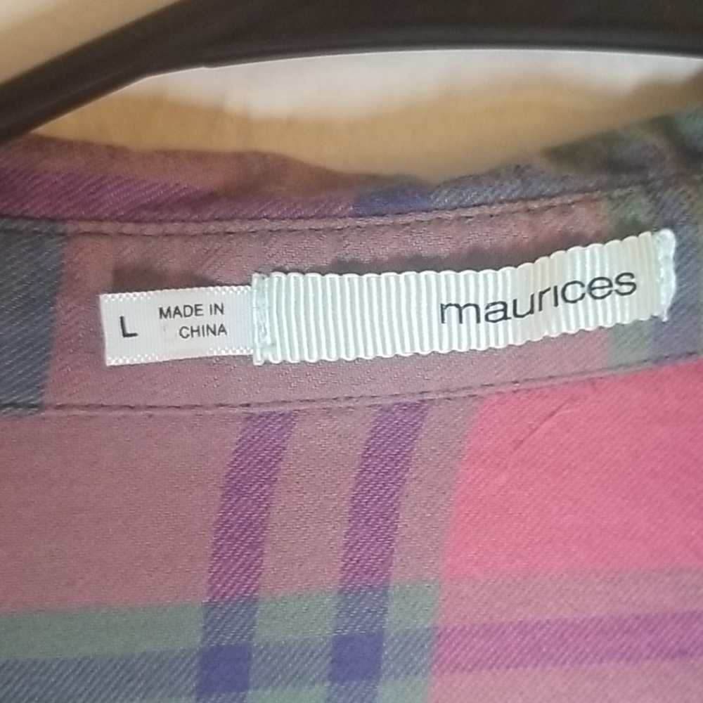Plaid Snap Button Up - Picture 2 of 5